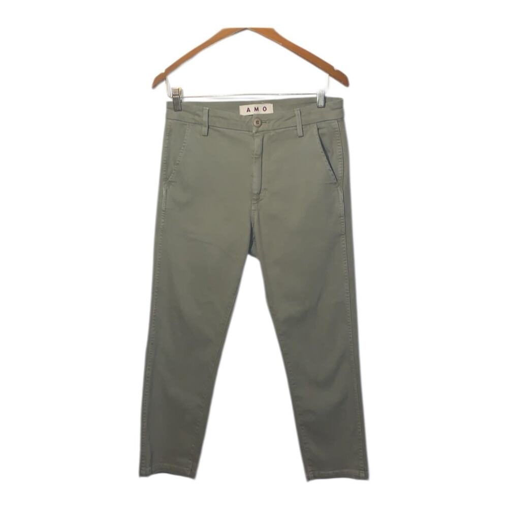 AMO Olive Green Easy Trouser Surplus - Utility Workwear Minimalist - 25 - Picture 2 of 7